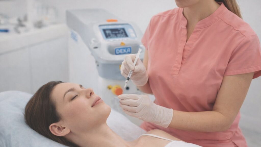 Procedimiento médico-estético realizado por especialista en la clínica de la Dra. Linda Tovito en Madrid.